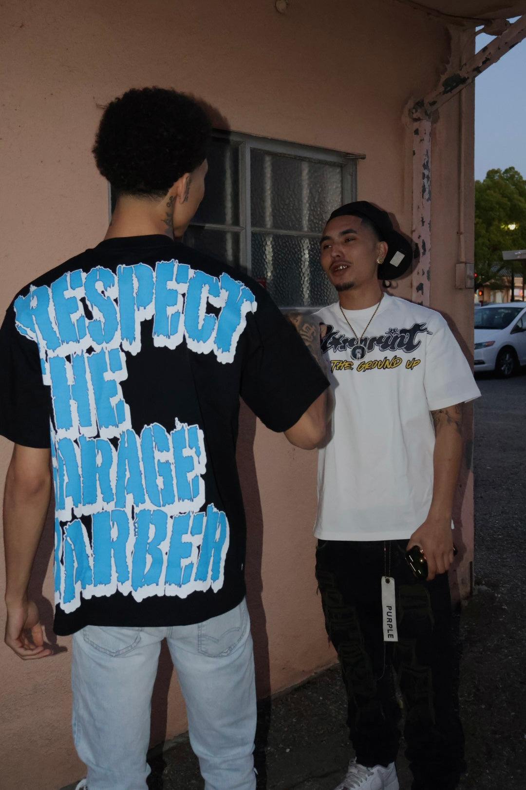 OVERSIZED ‘ Respect the Garage barber’ Tee