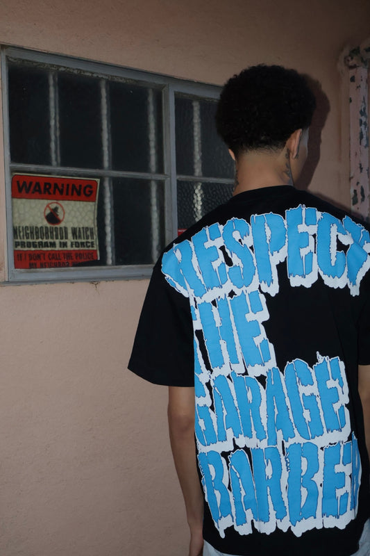OVERSIZED ‘ Respect the Garage barber’ Tee